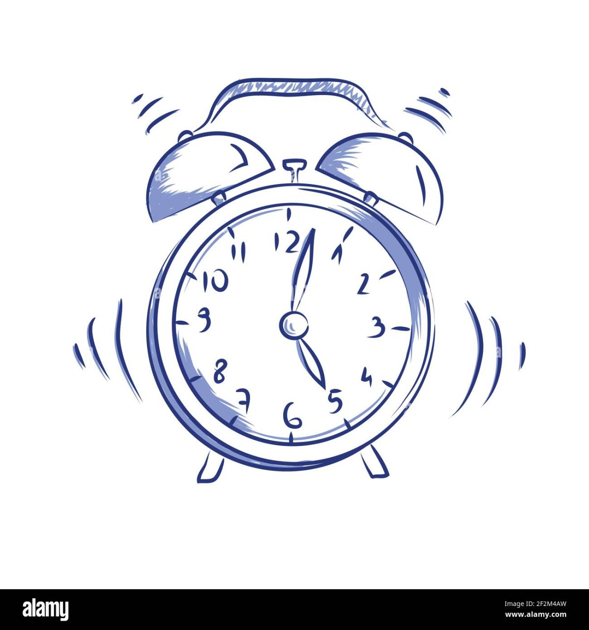 Серый будильник для метрики