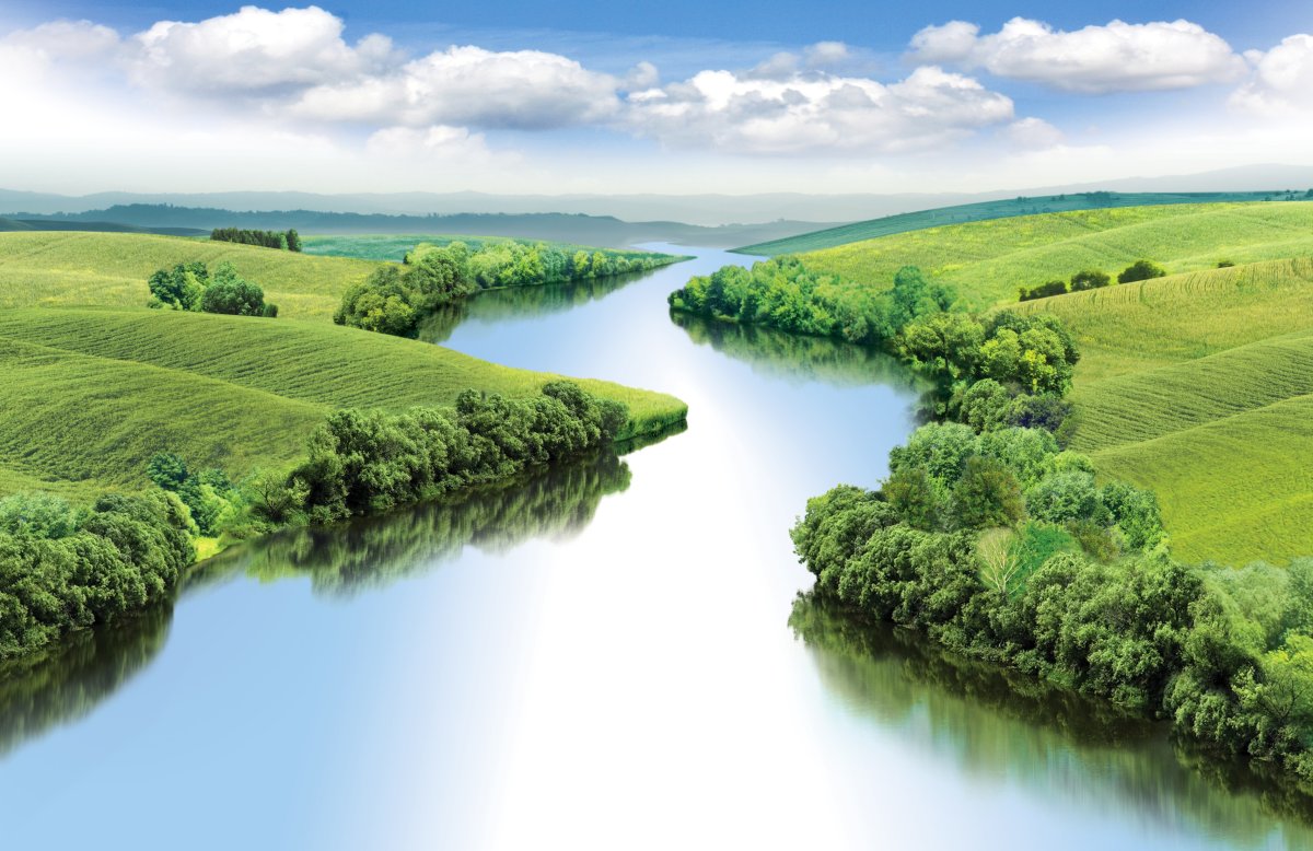 Изображение реки для детей