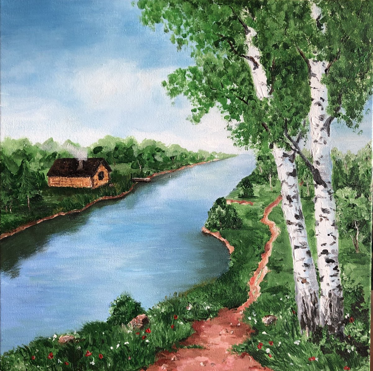 Река рисунок