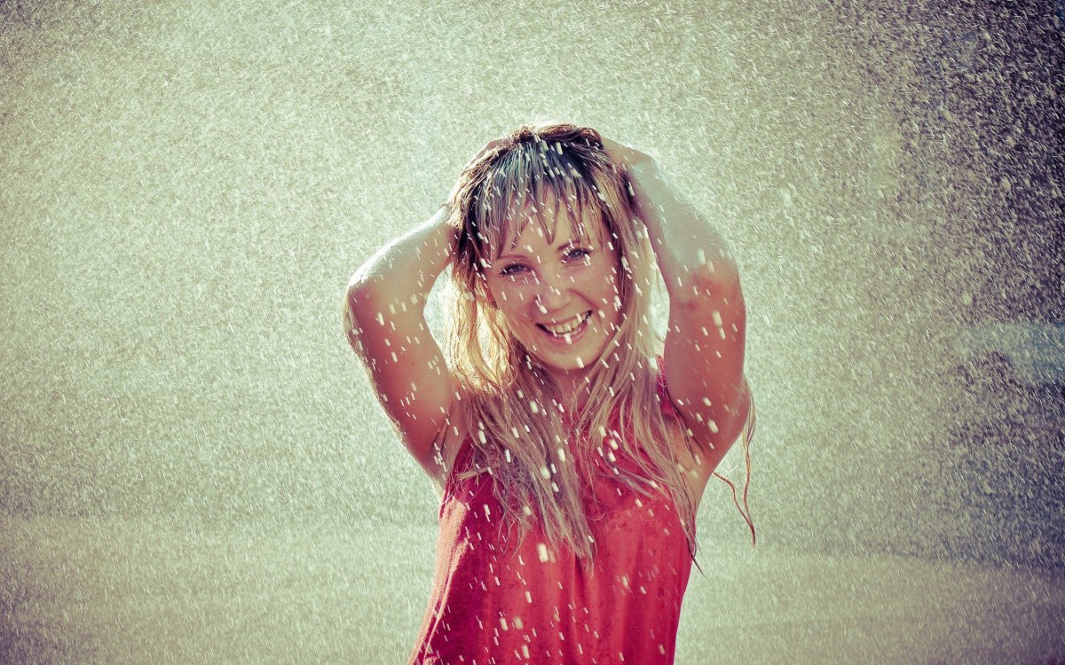 Фотосессия под дождем