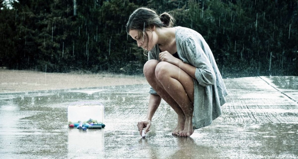 Девушка дождь