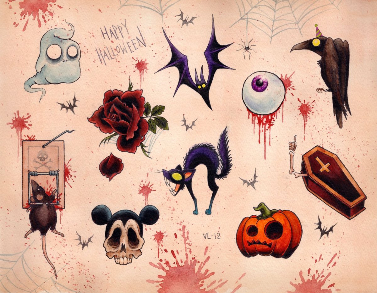 Тату Хэллоуин