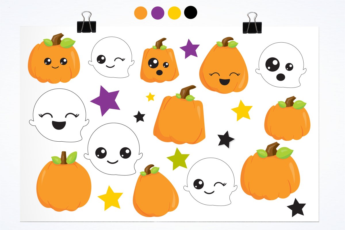 Стикеры Хэллоуин для распечатки