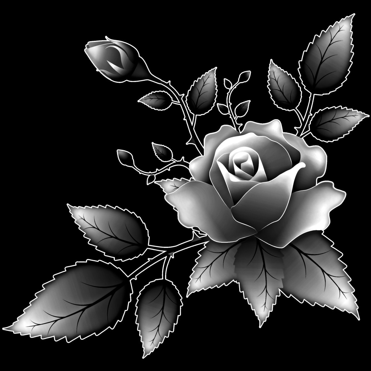 Розы для гравировки на памятниках