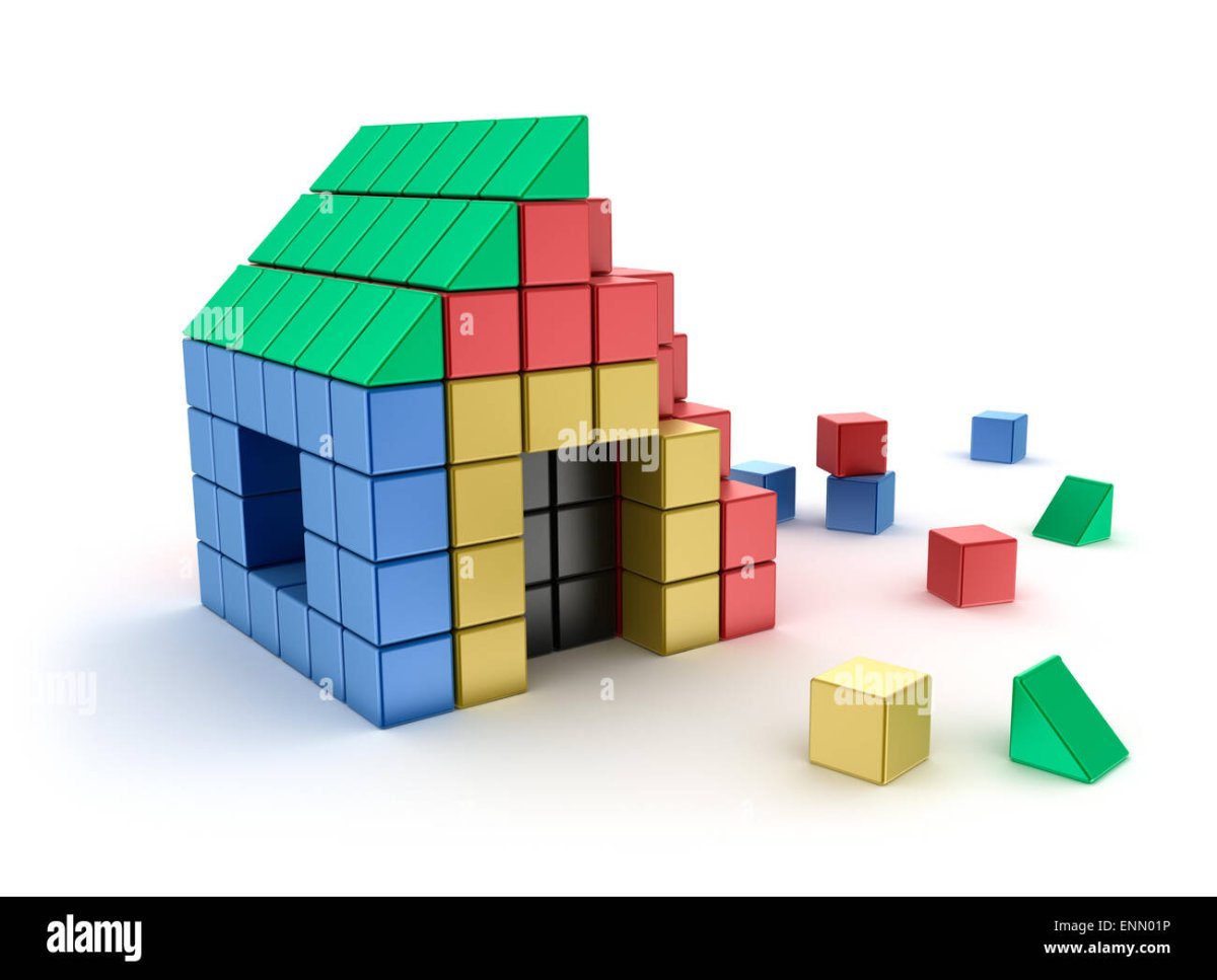 Здание из кубиков