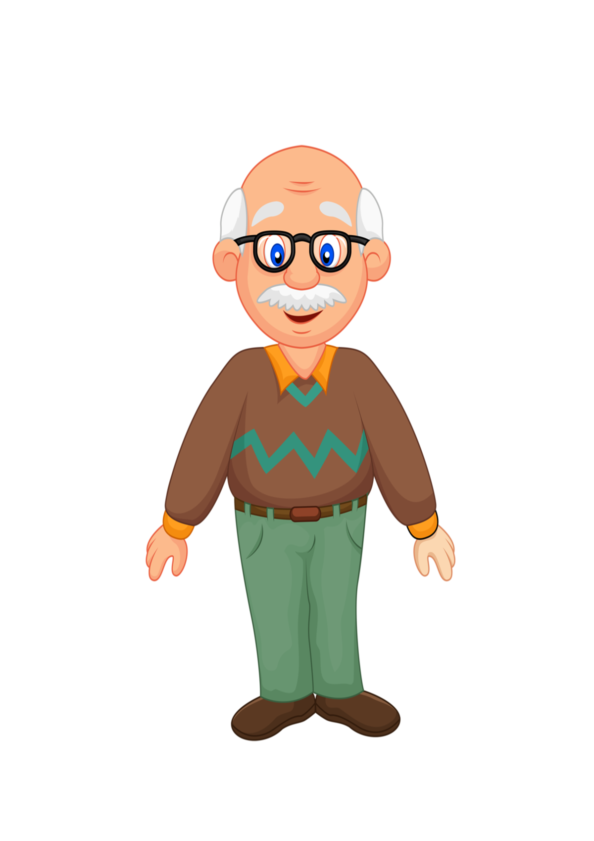 Дедушка мультяшный