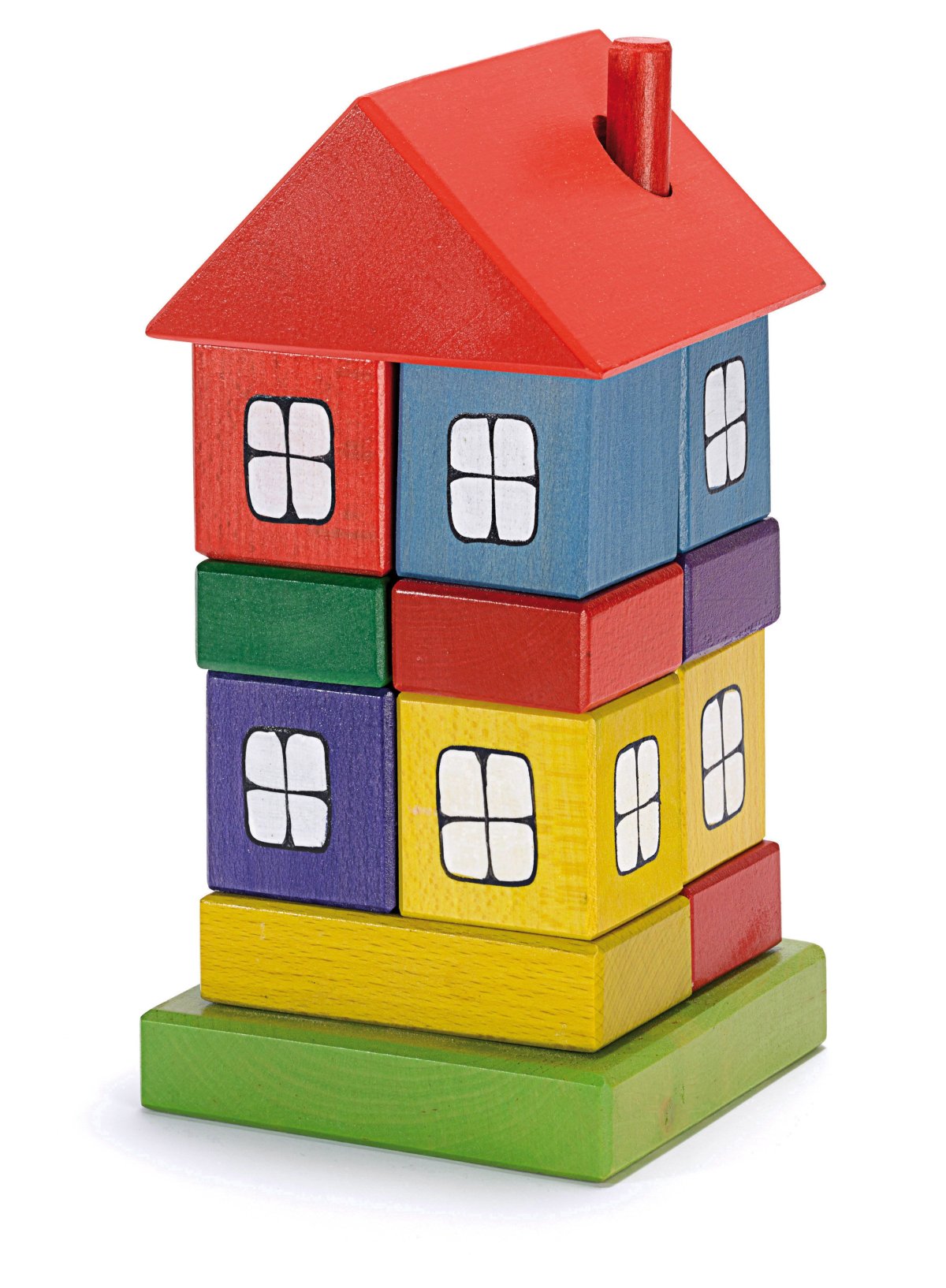 Конструктор городок окрашенный к1601