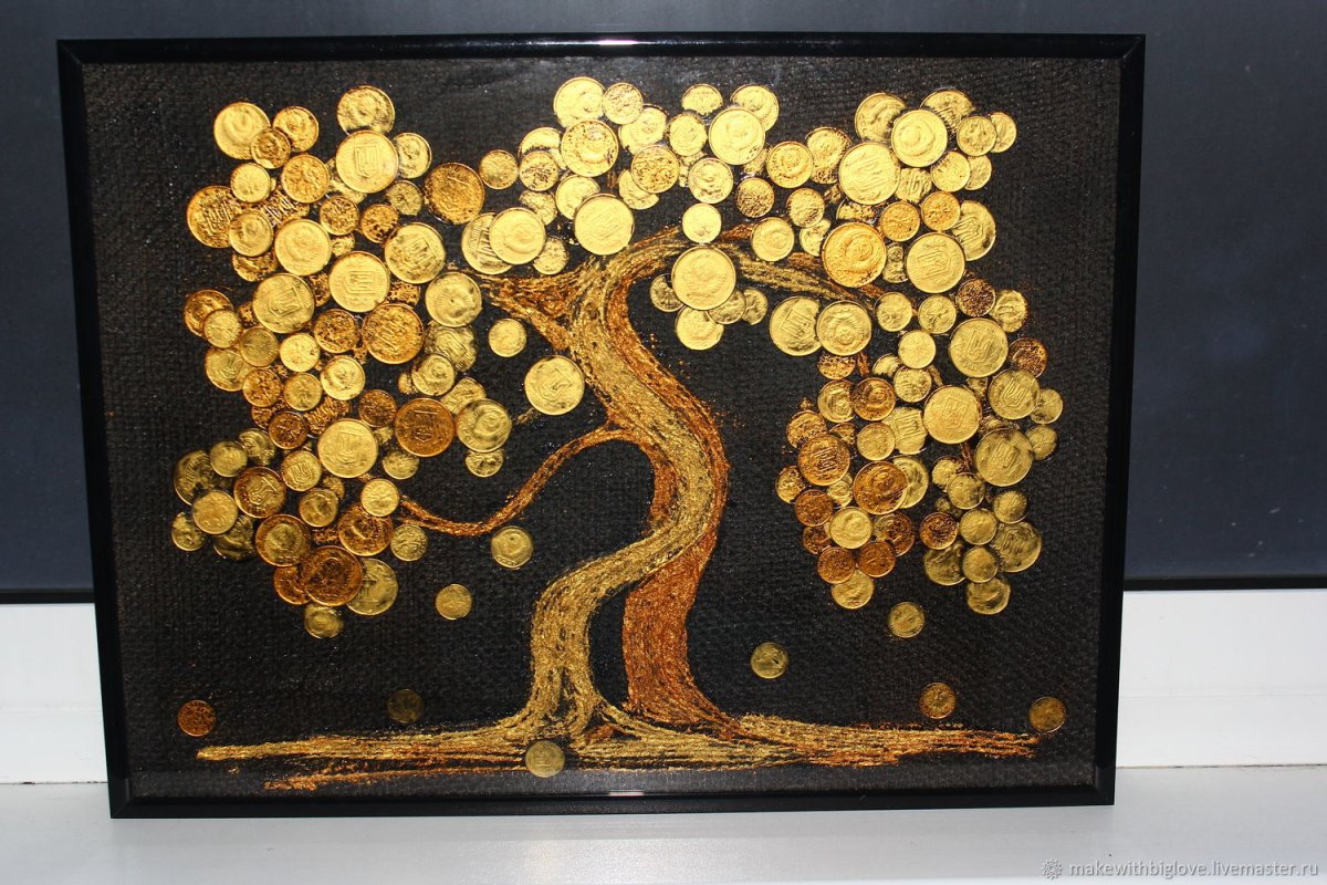 Дерево из монет