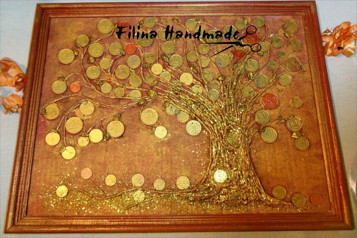 Панно денежное дерево своими руками