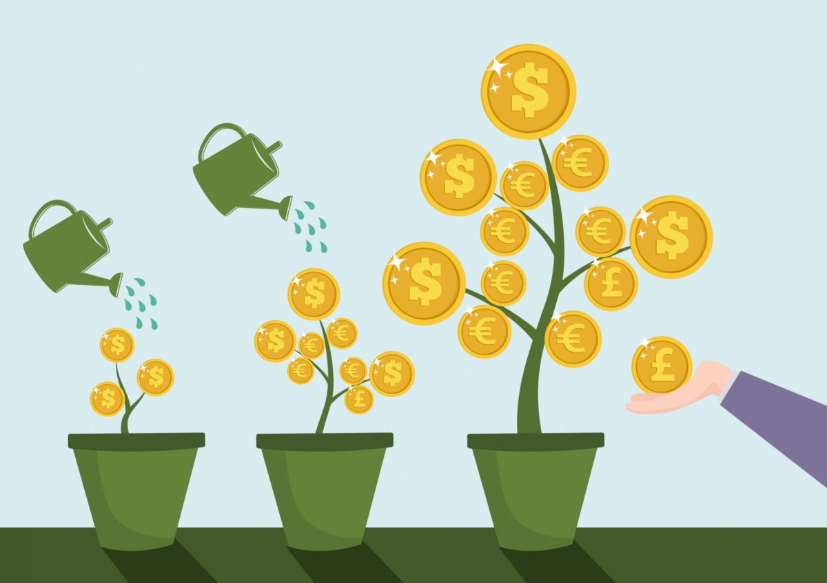 Денежное дерево иллюстрация