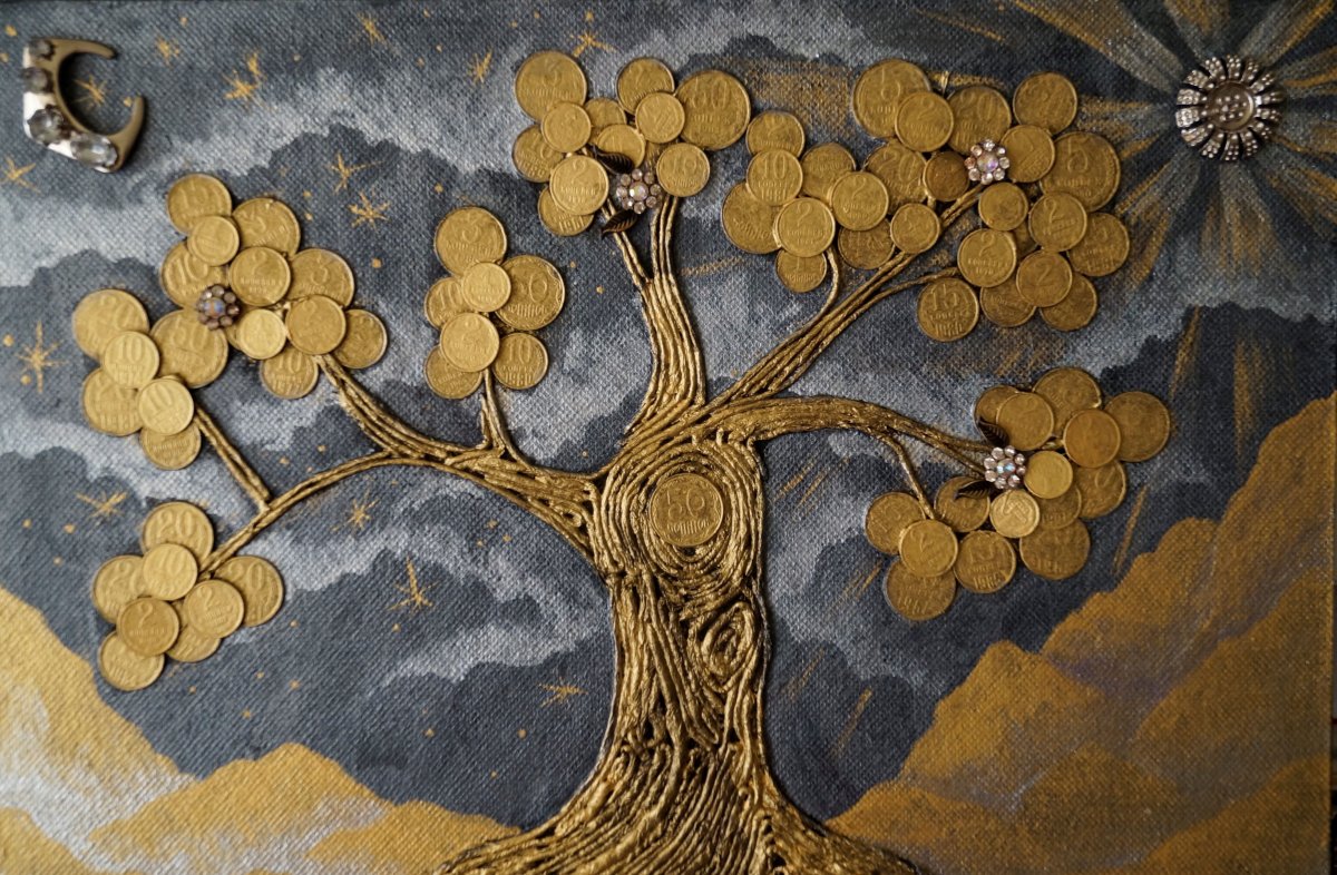 Фотообои денежное дерево