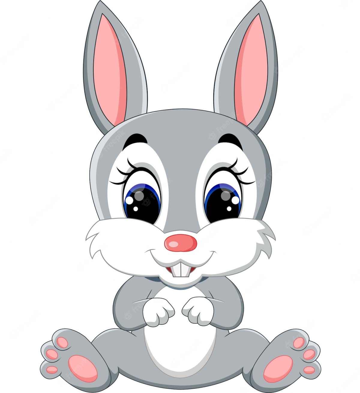 Мордочка и лапки зайчика