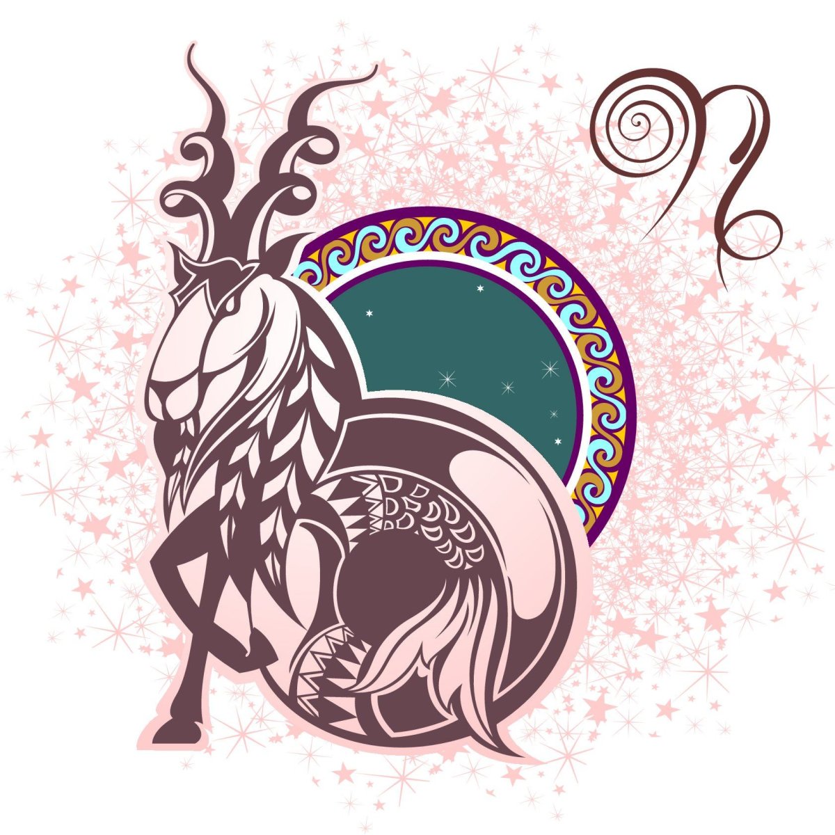 Козерог рисунок