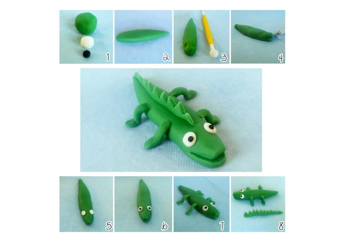 Крокодил поделка в садик