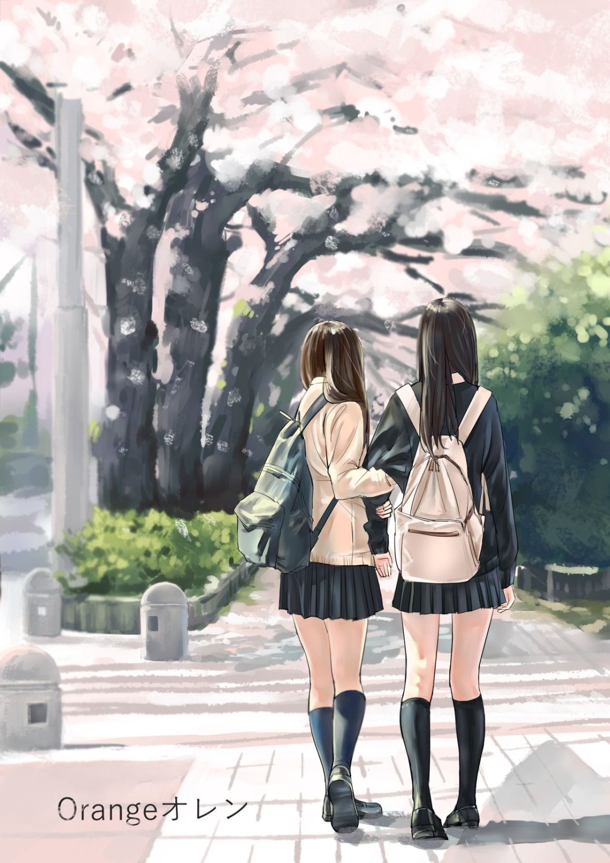 Девушки подруги арт