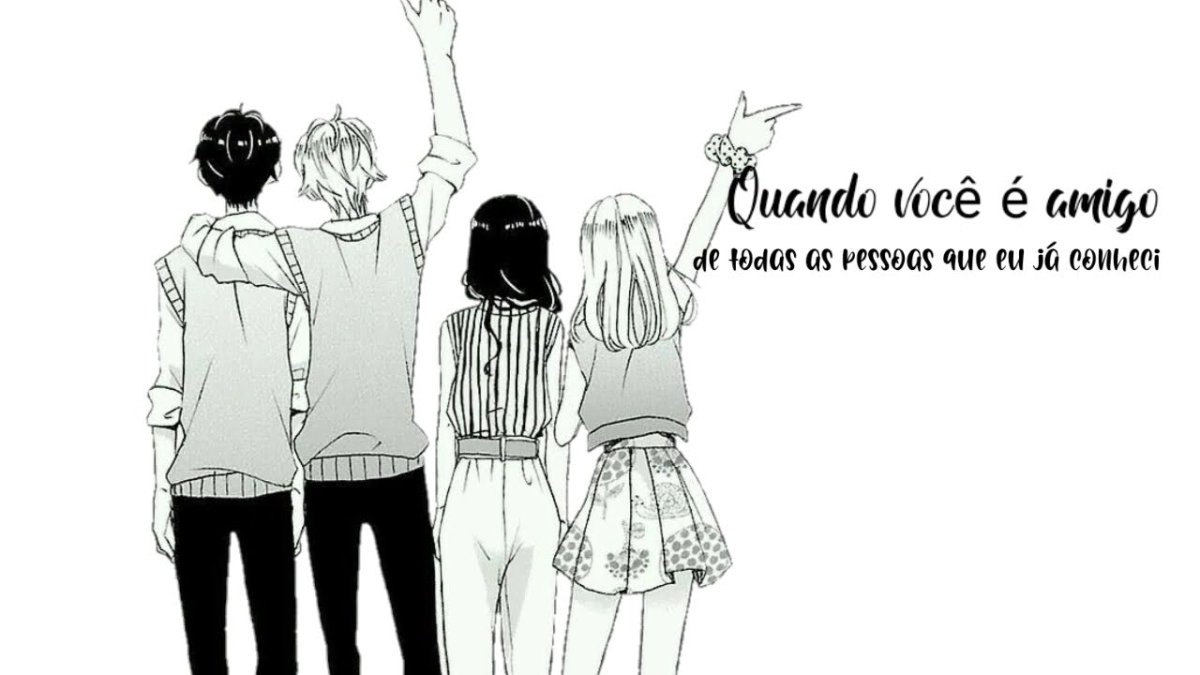 Аниме друзья чб