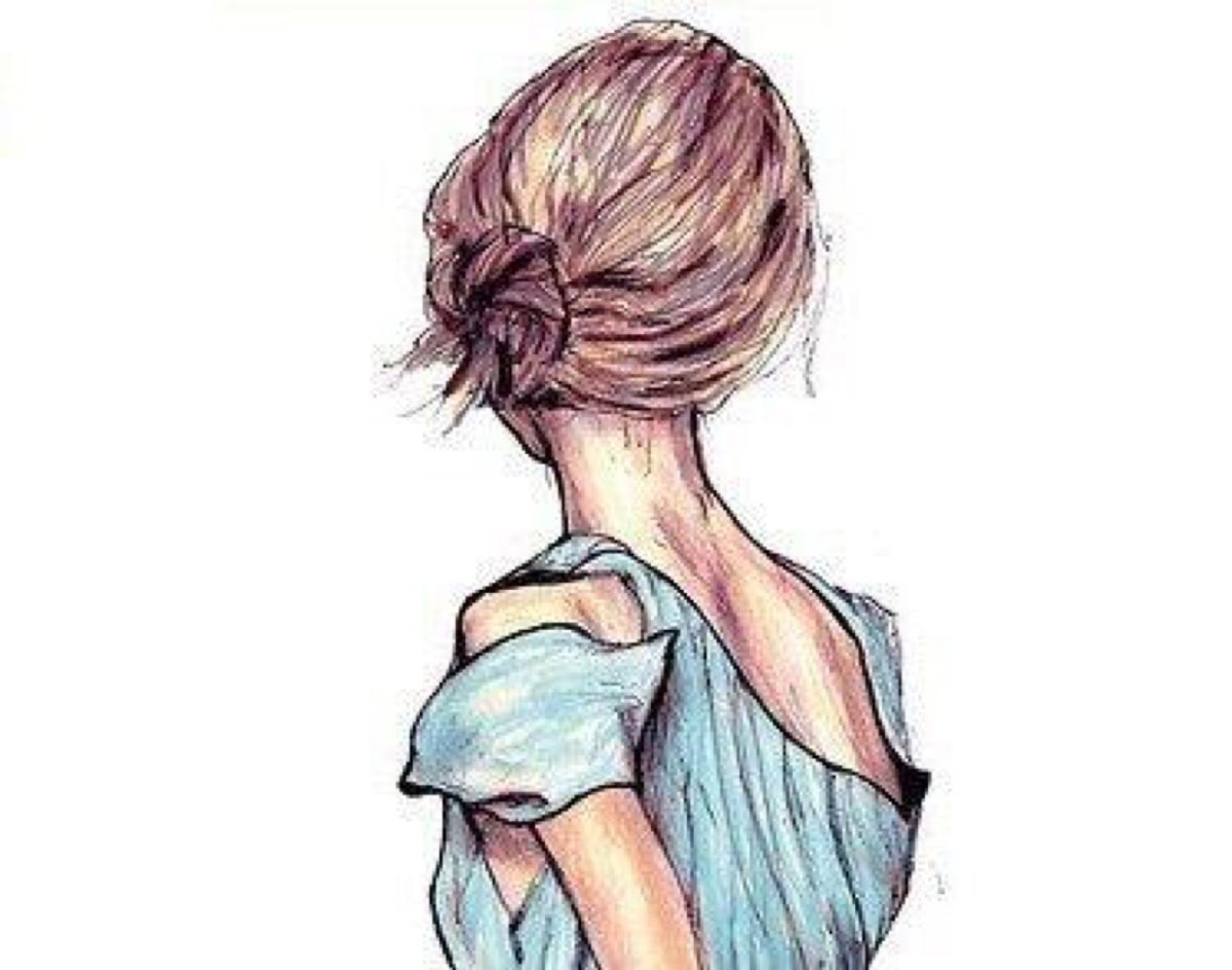 Две подружки рисунок для срисовки