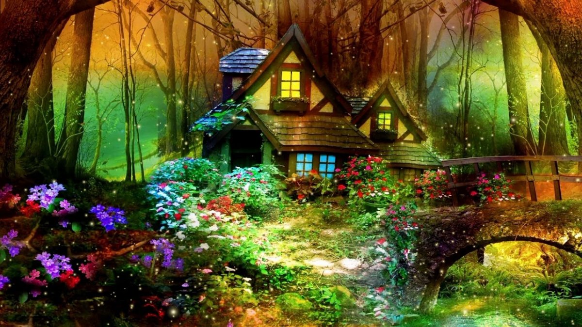 Волшебный лес иллюстрация