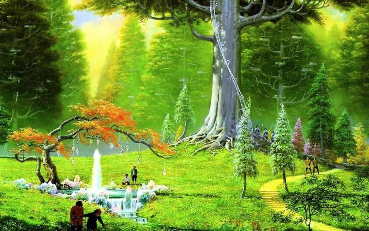 Лесная избушка бабы яги