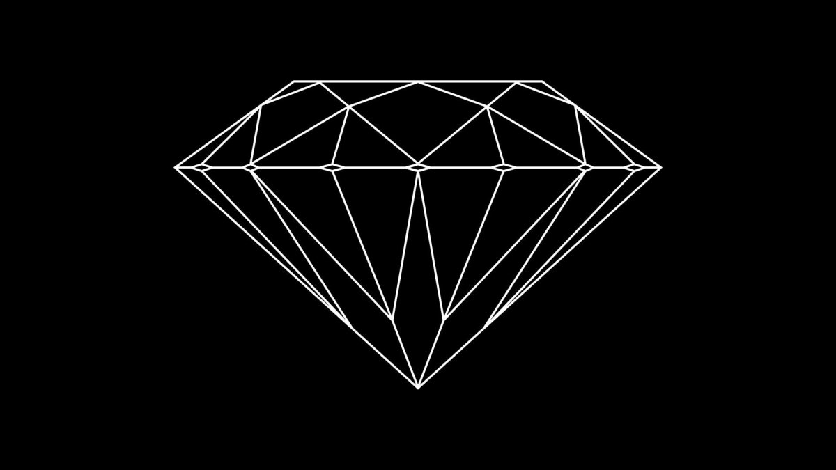 Бриллианты на черном фоне