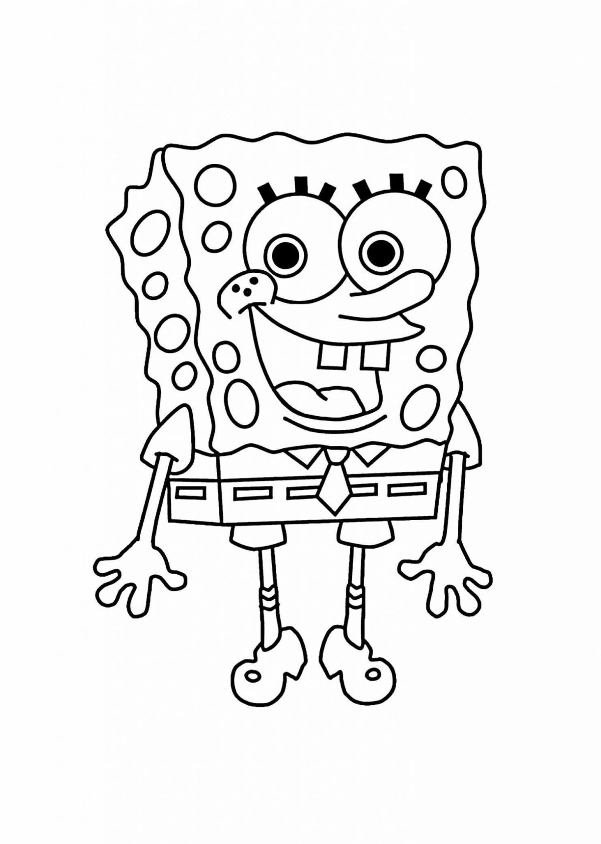 Спанч Боб персонажи раскраска