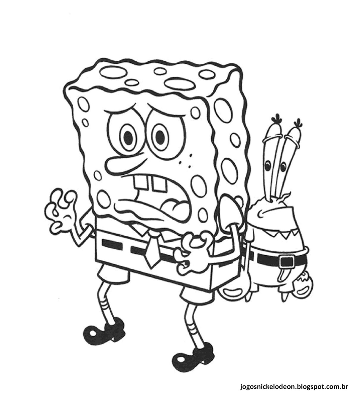 Губка Боб квадратные штаны для срисовки