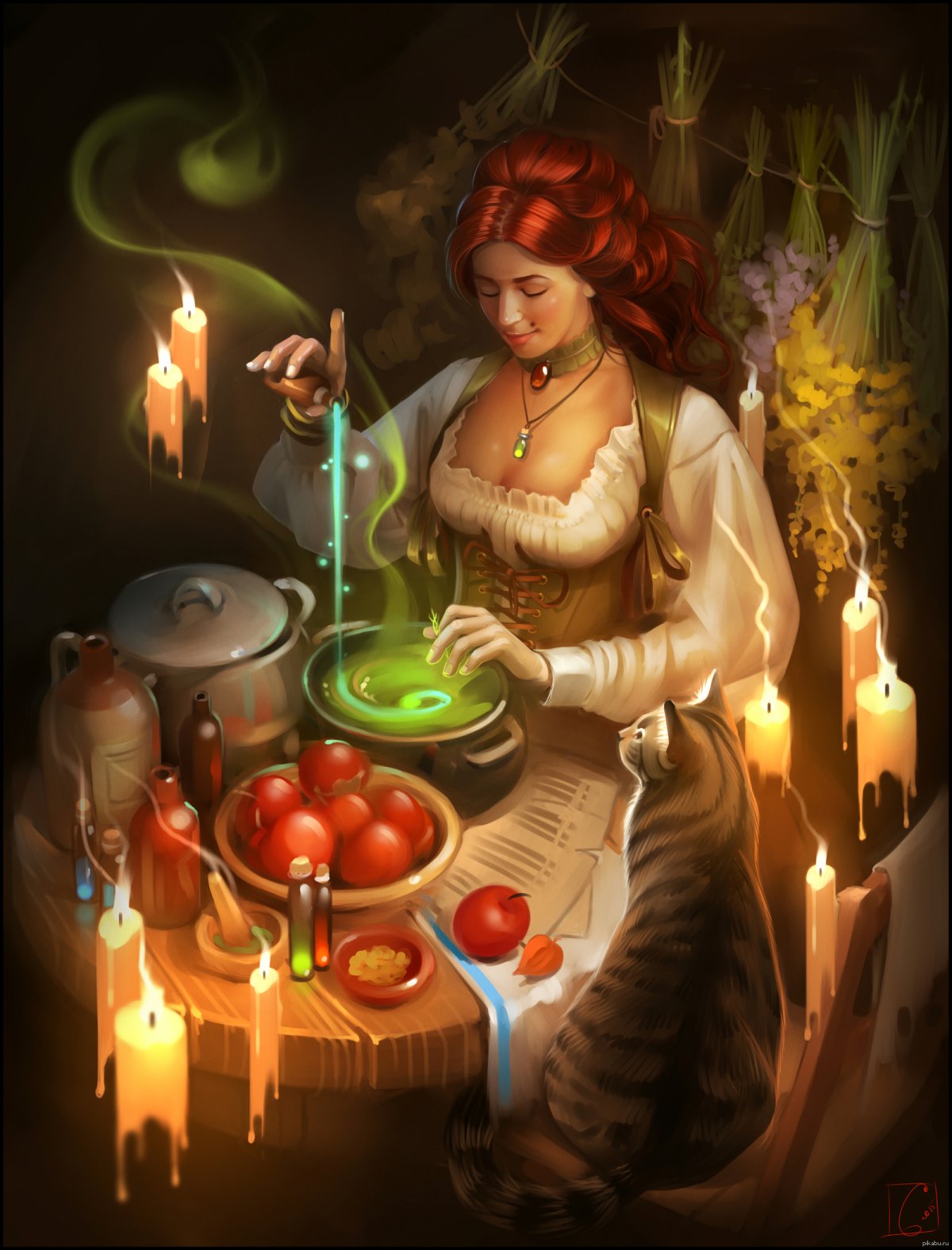 Травница фэнтези арт ведьма