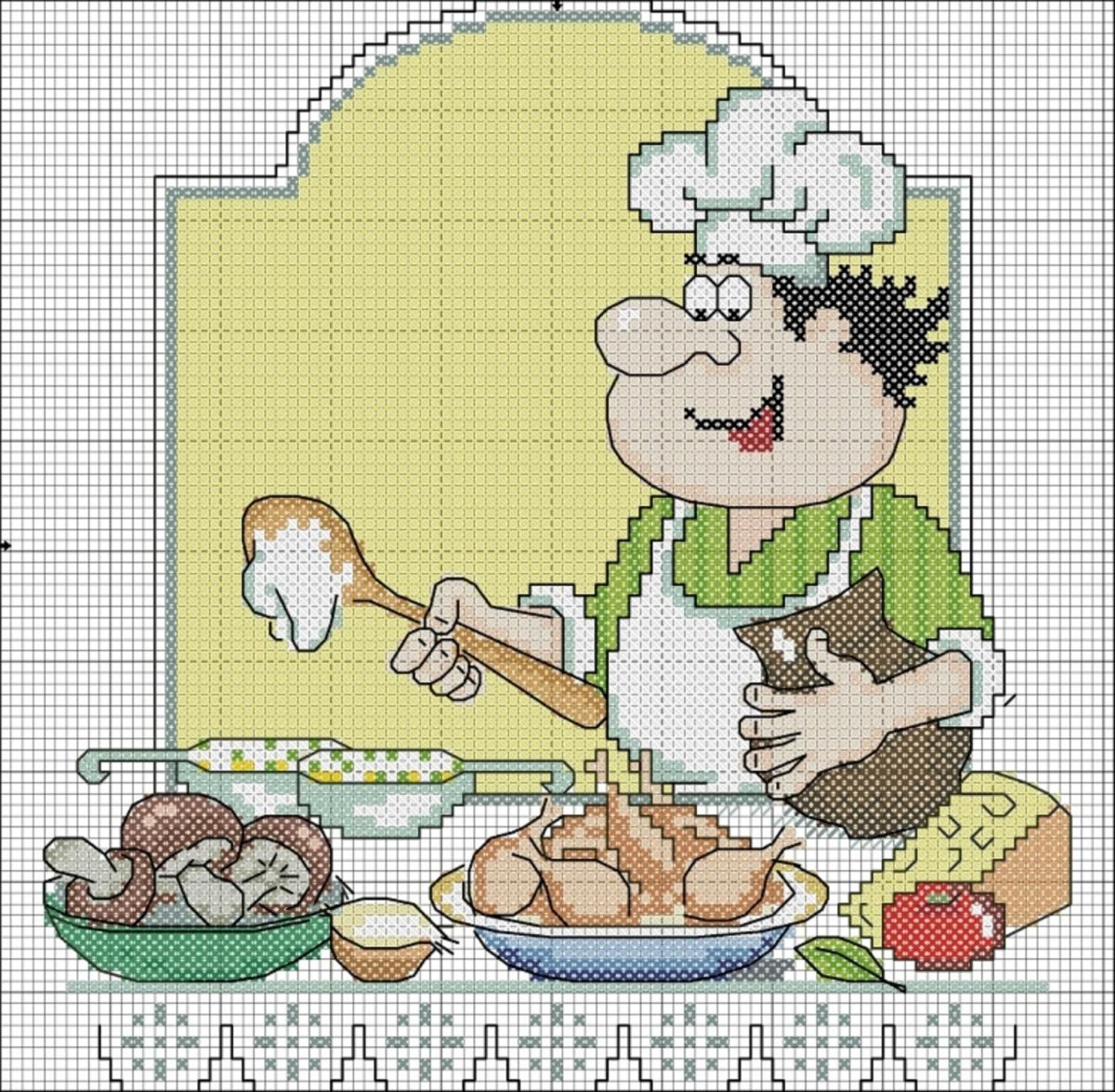 Пекарь мультяшный