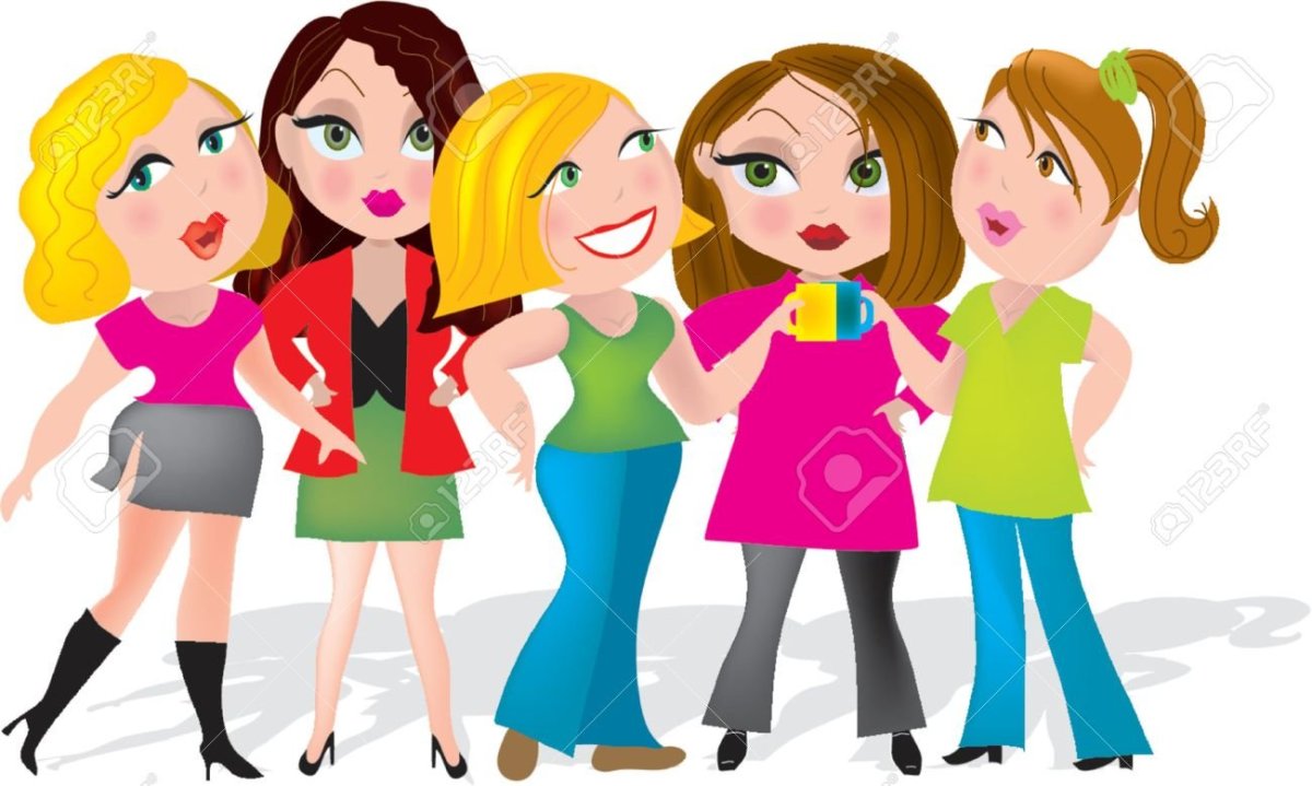 Женский коллектив вектор