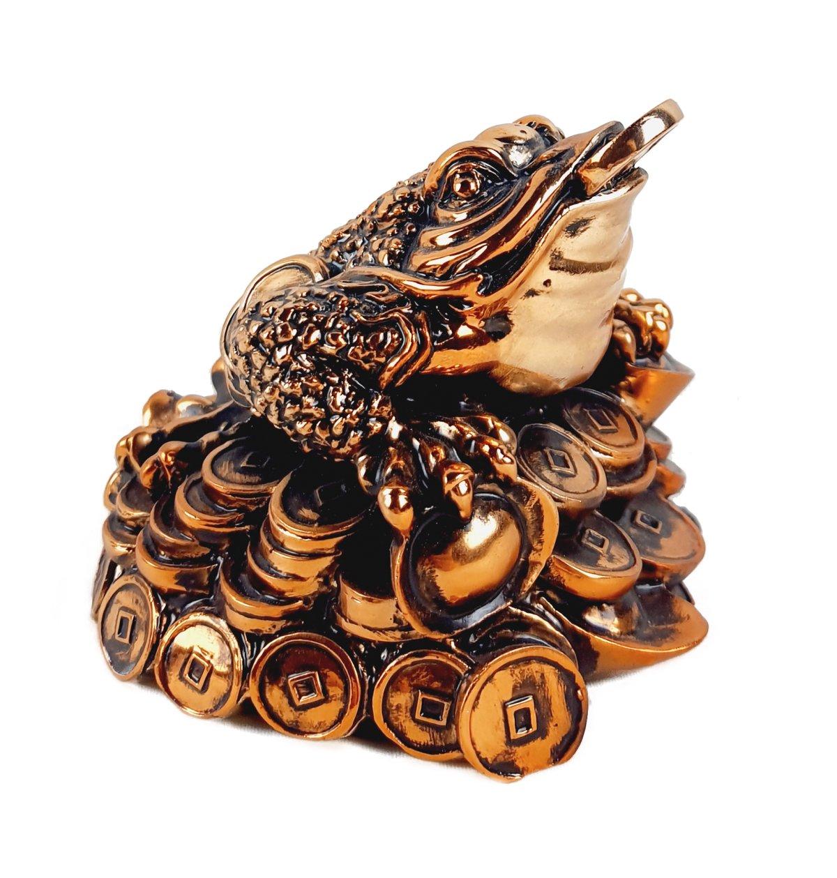 Денежная лягушка с монеткой