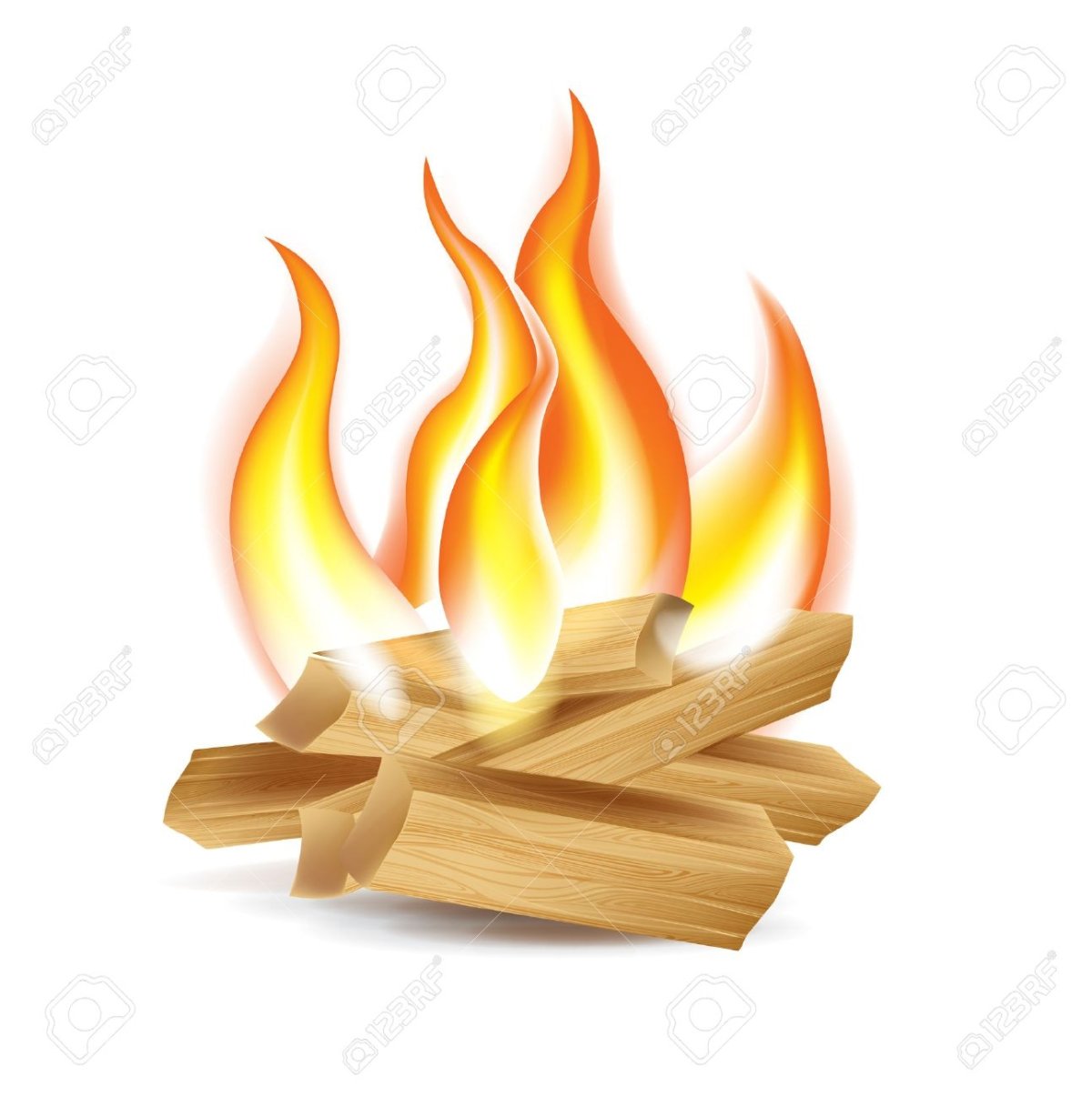 Огонь в камине