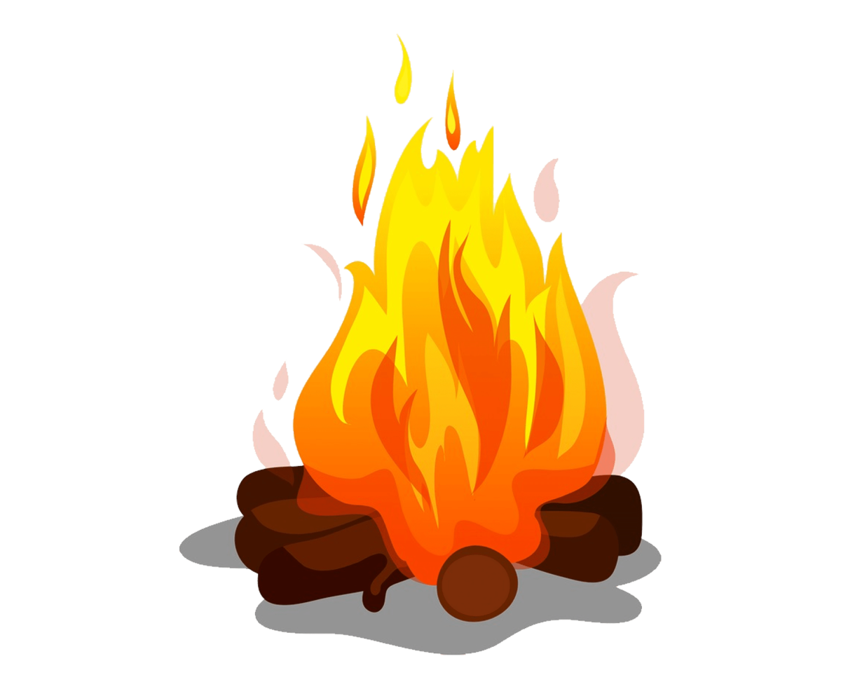 Костер картинка для детей