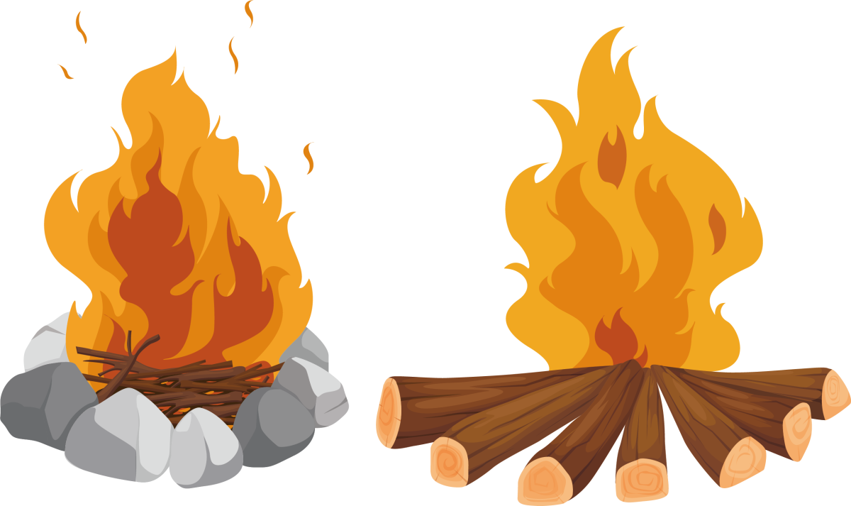 Костер иллюстрация