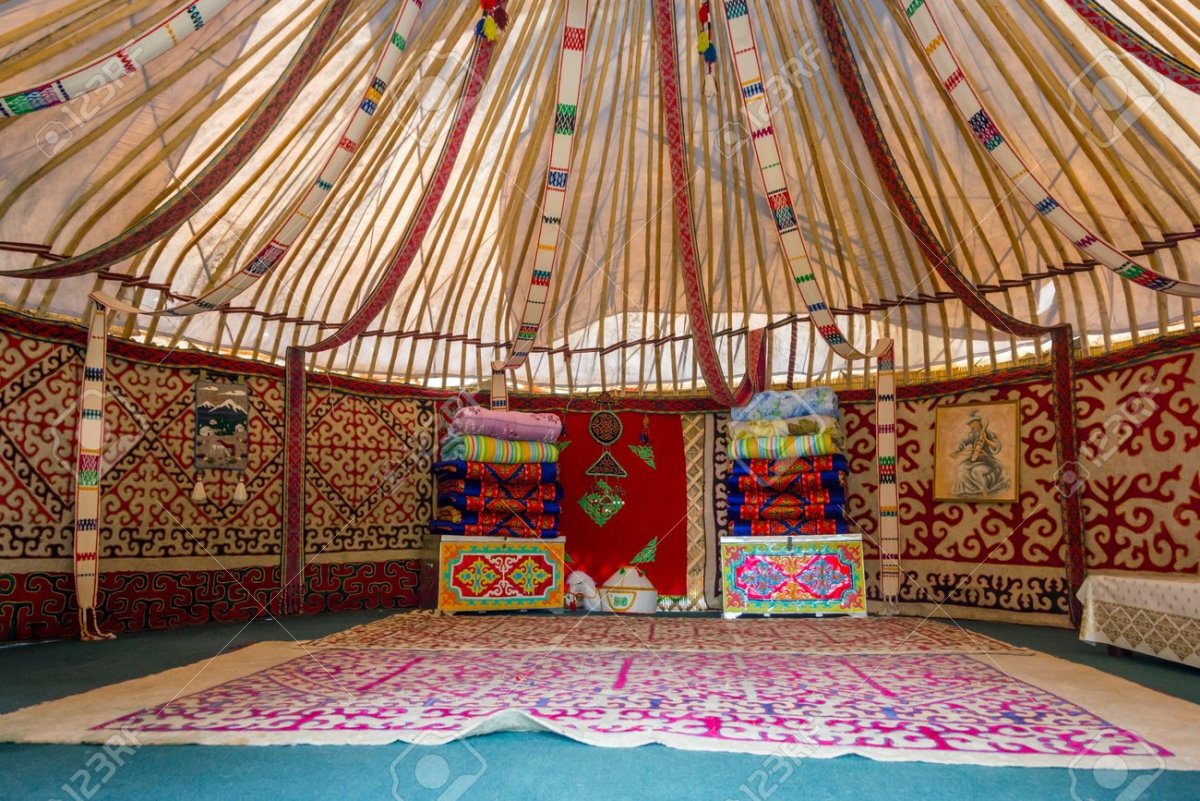 Юрта Кыргызская изнутри