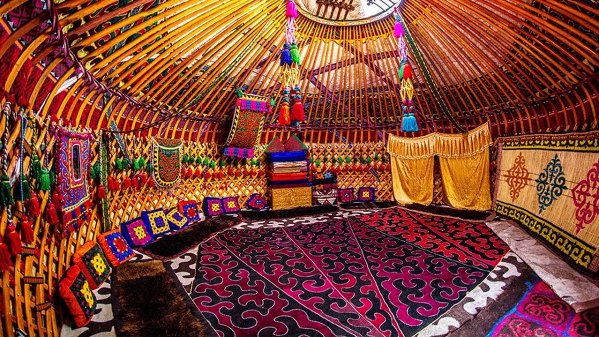 Казахская юрта Шанырак