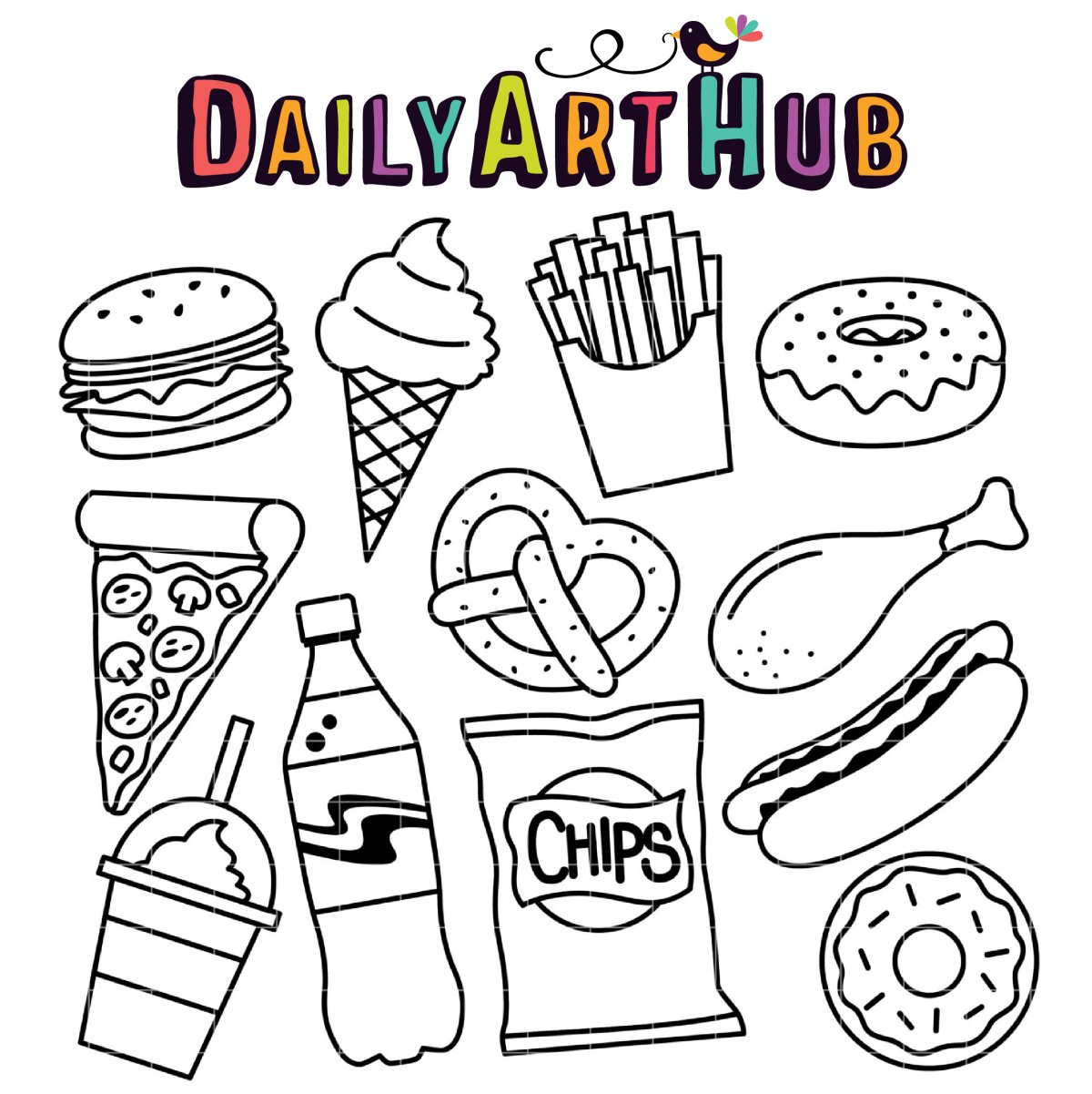 Раскраска еда