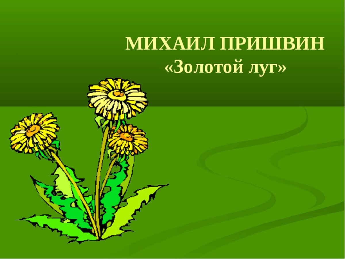Михаил пришвин золотой луг