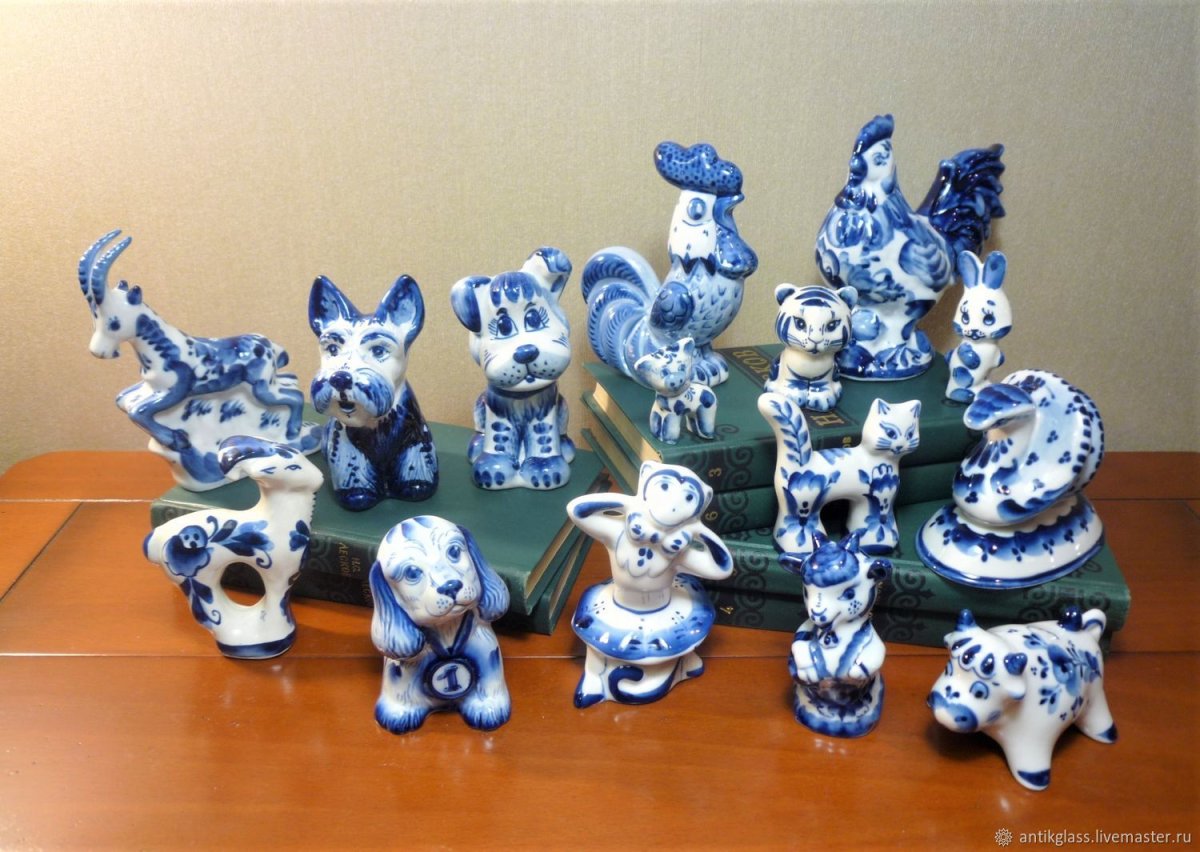 Цветная Гжель