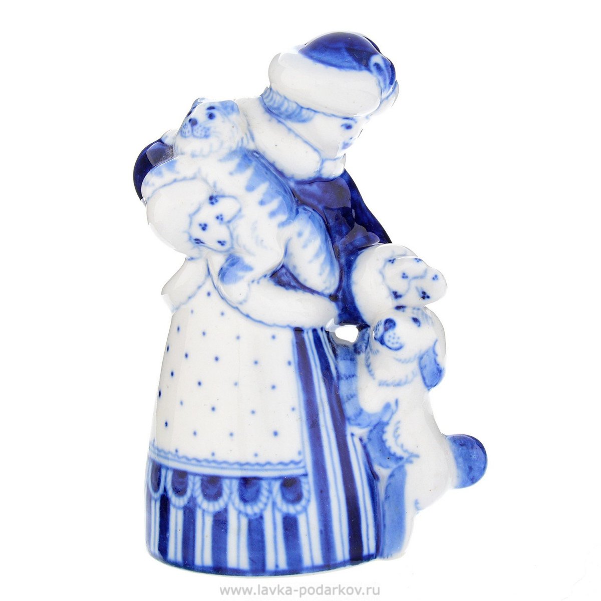 Гжель медведь с бочонком
