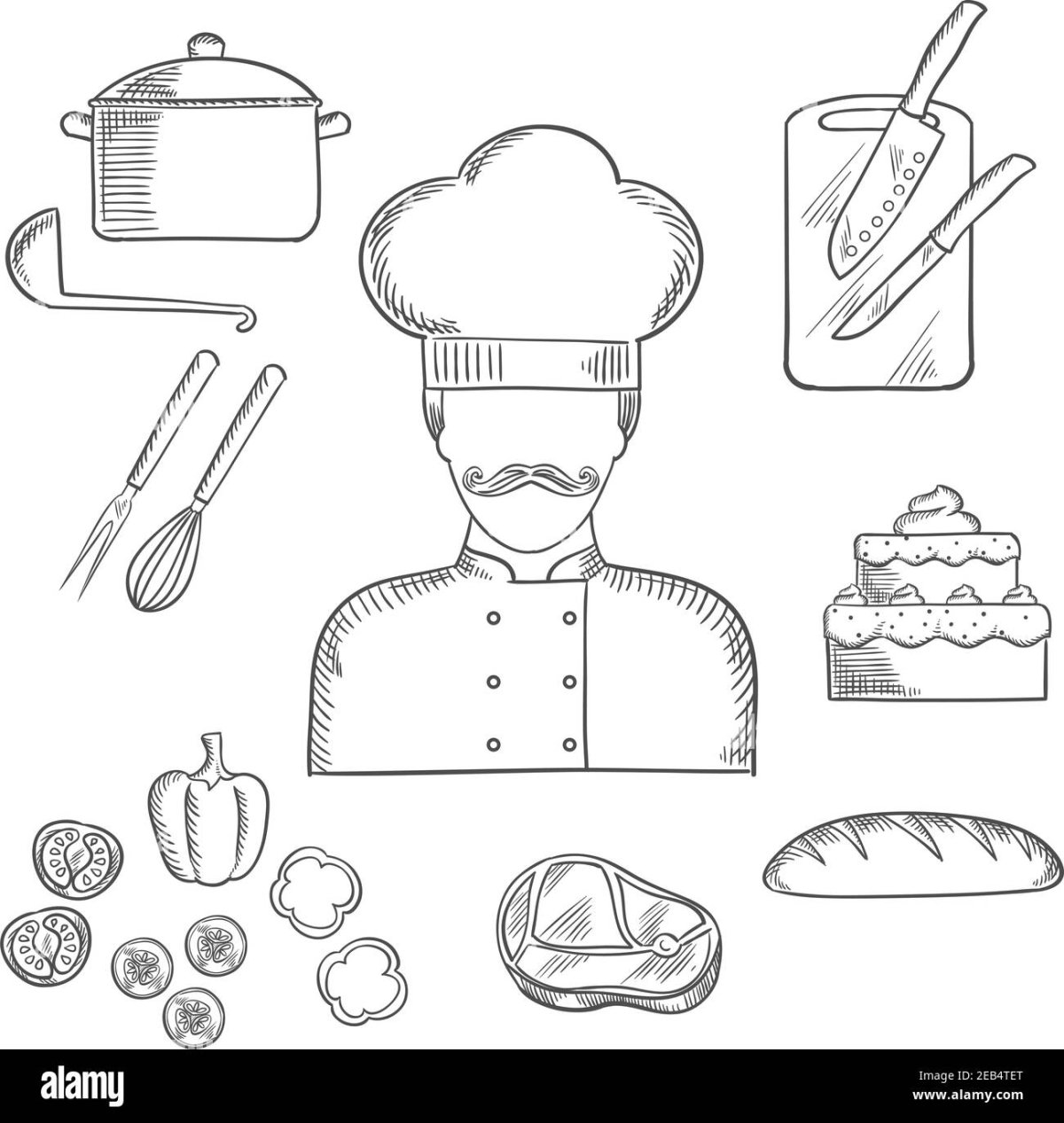 Рисунки на поварскую тему