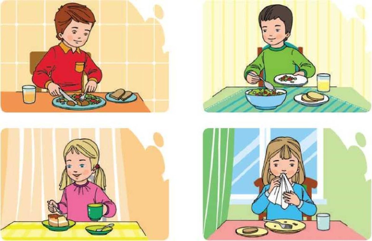 Поведение за столом для детей