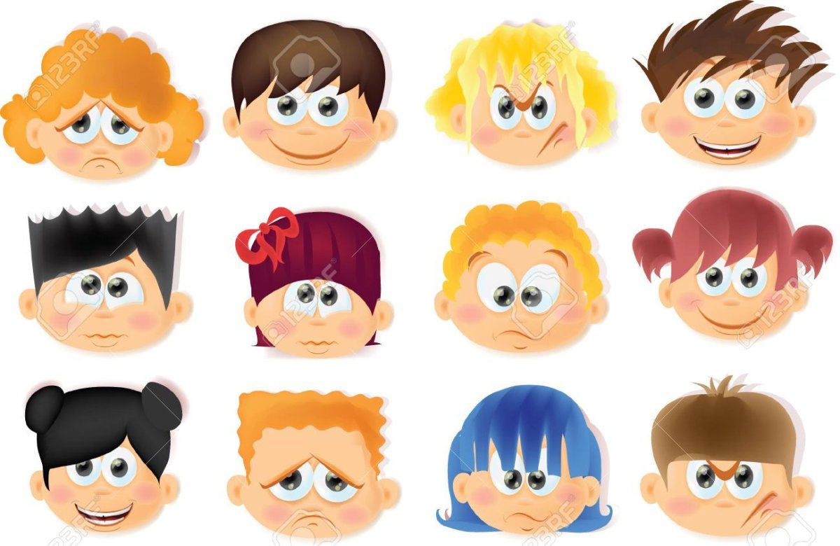 Мордашки с эмоциями для детей