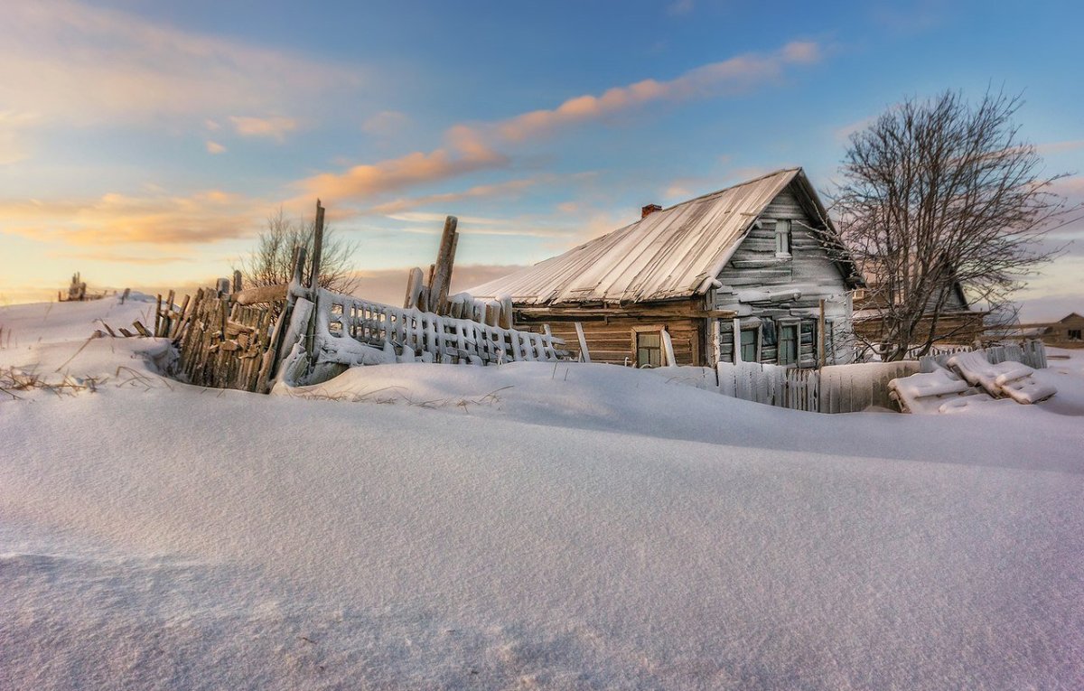 Зима в деревне