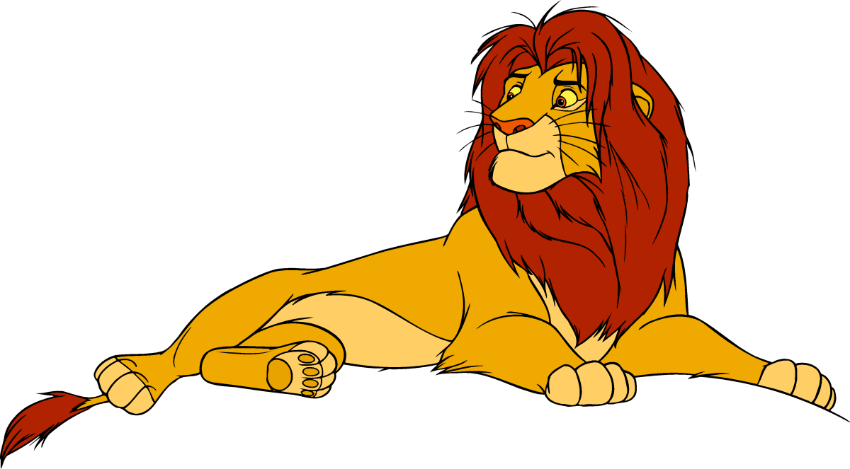 Король Лев Киара на белом фоне