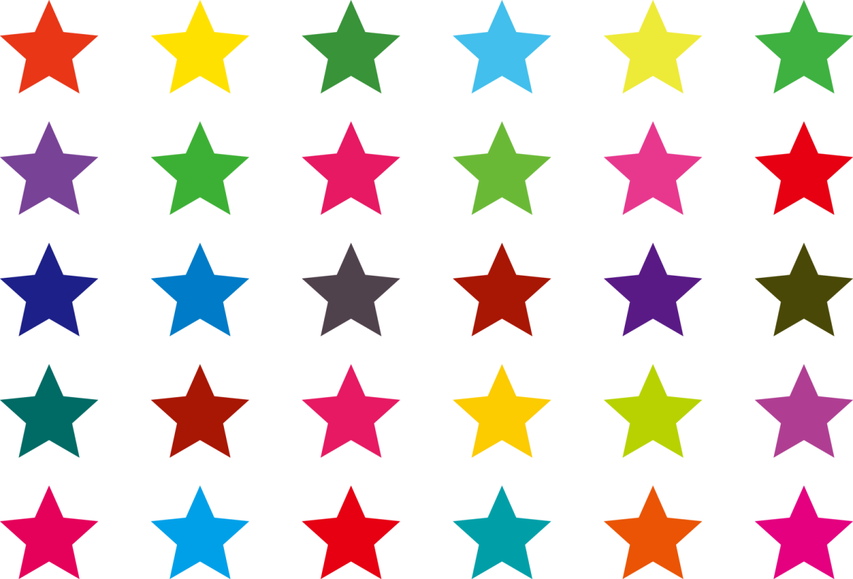 Трафарет Звёздочки