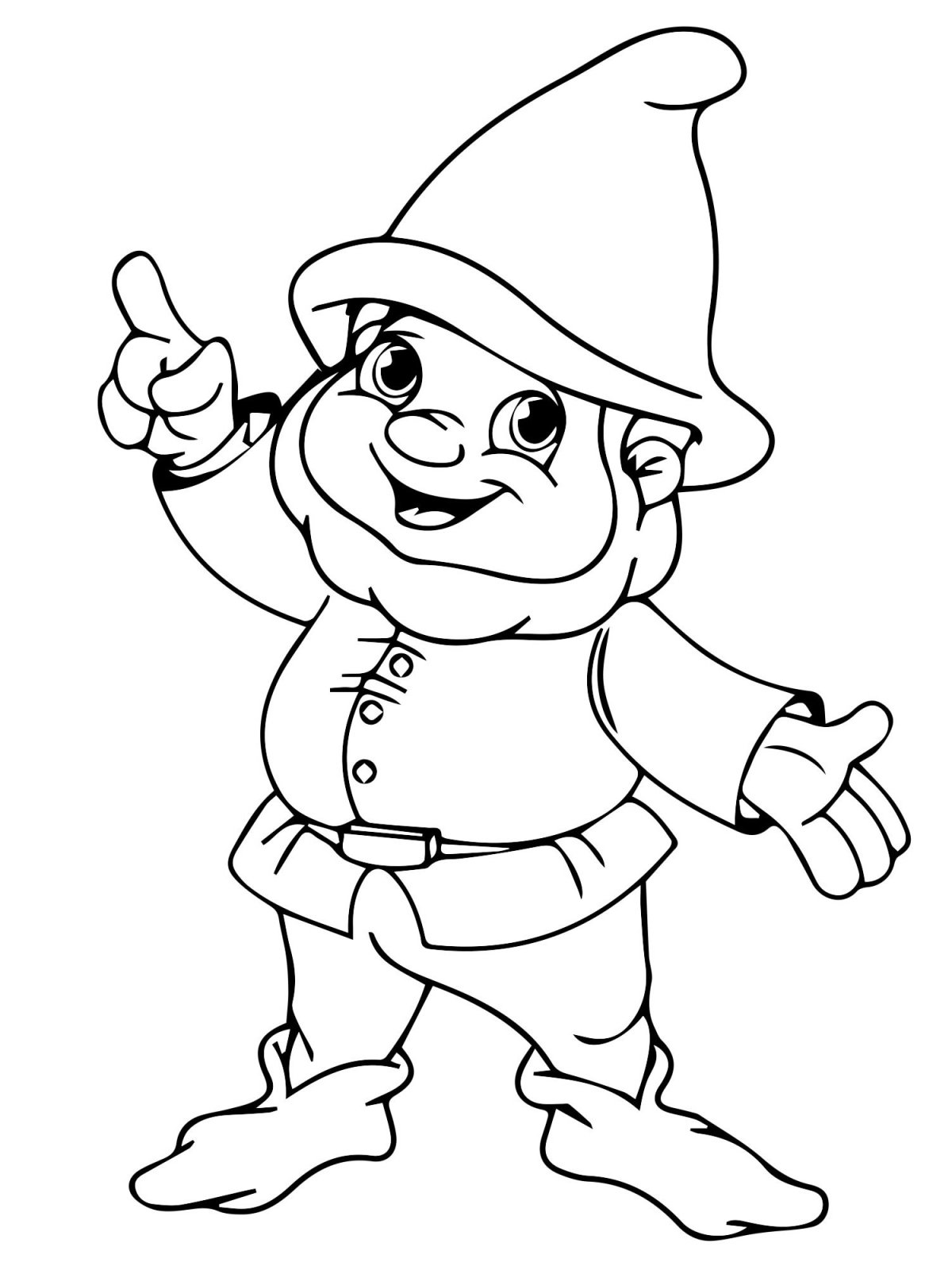 Гном сидит вектор