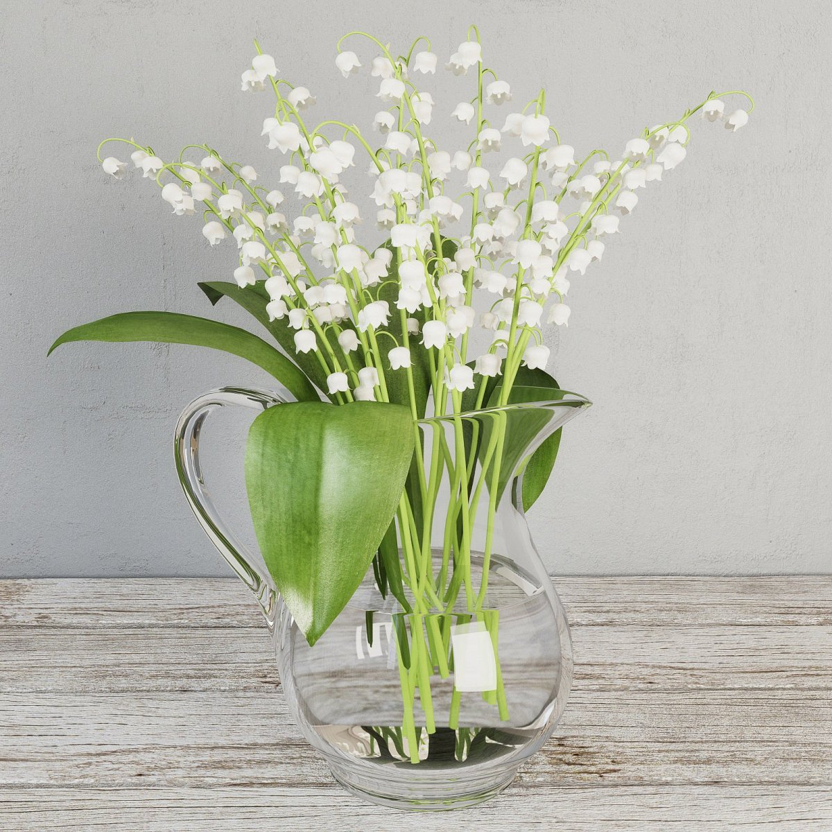 Букет ландышей в вазе