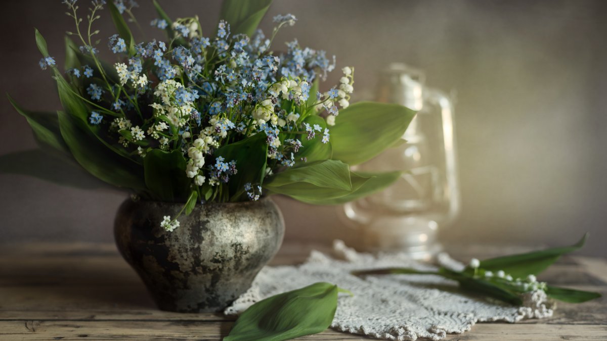 Букет Ландыши и незабудки