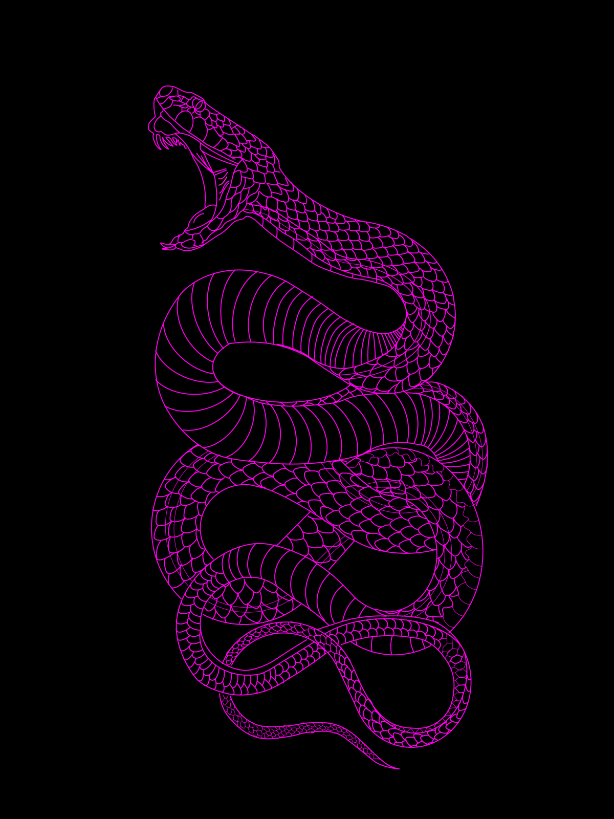 Фиолетовая змея