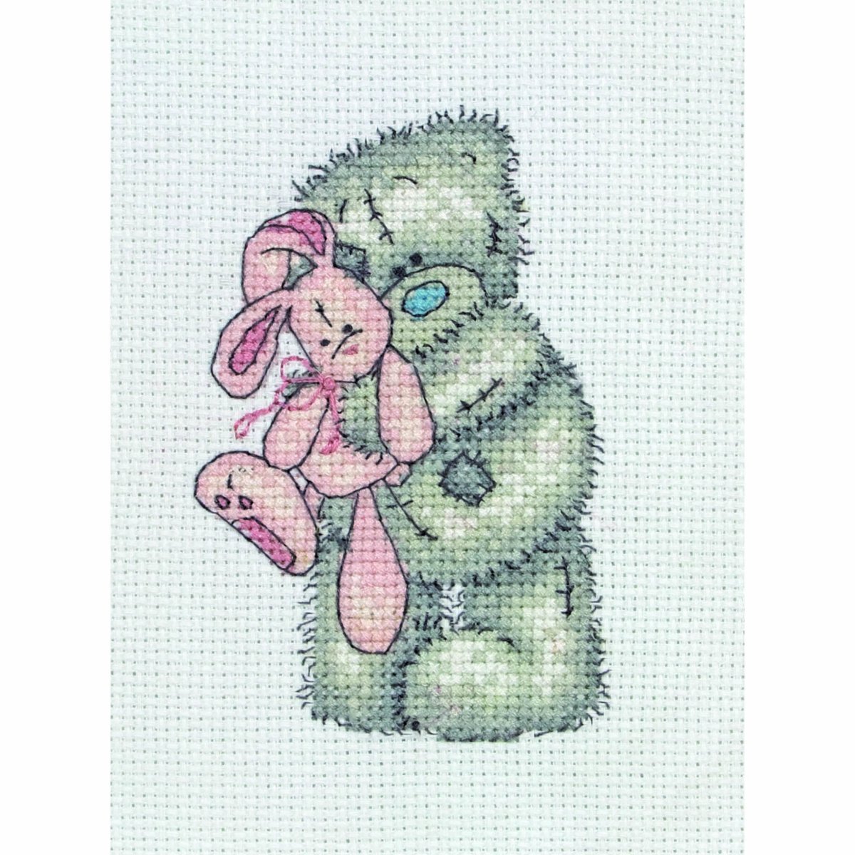 Мишка с зайкой в руках